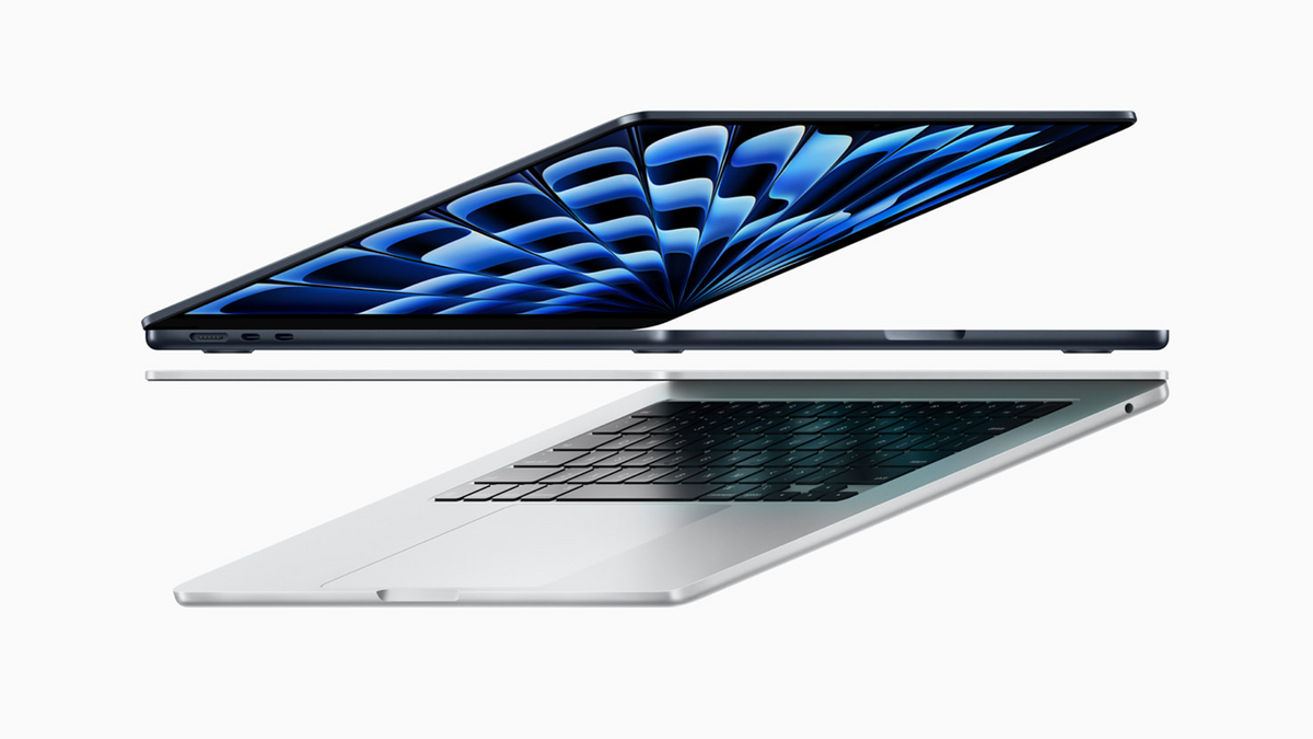 Le MacBook Air M3 et son écran LCD IPS Retina de 13,6" qui affiche de la 2,5K