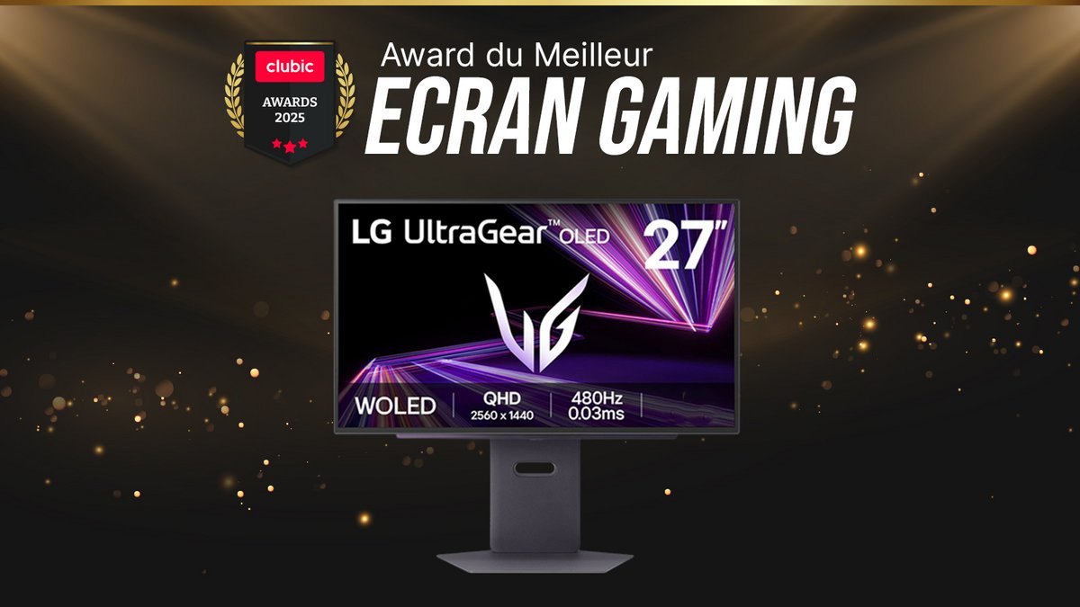 C'est lui, le meilleur écran gaming de l'année selon Clubic. © Clubic