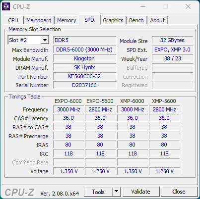 Kingston Fury Beast DDR5-6000 CL36