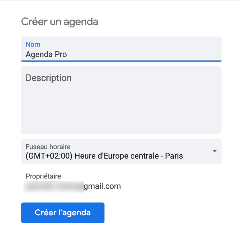 Google Agenda