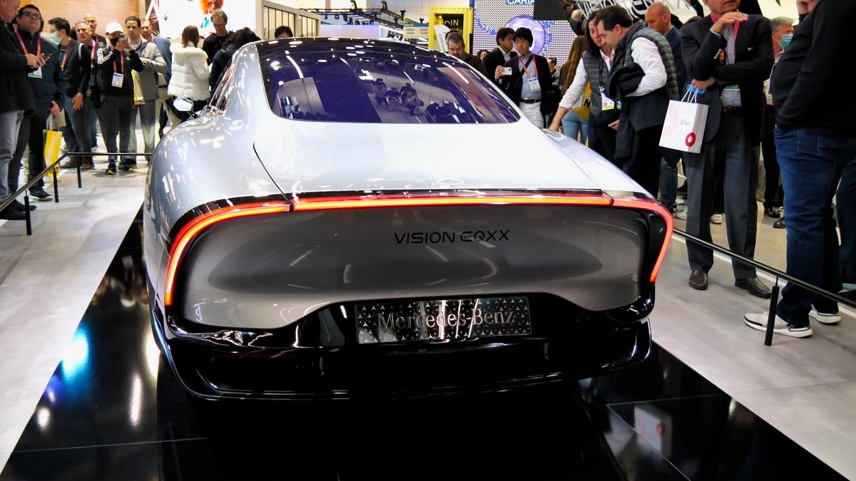 La Mercedes-Benz Vision EQXX, vue de dos © Alexandre Boero pour Clubic