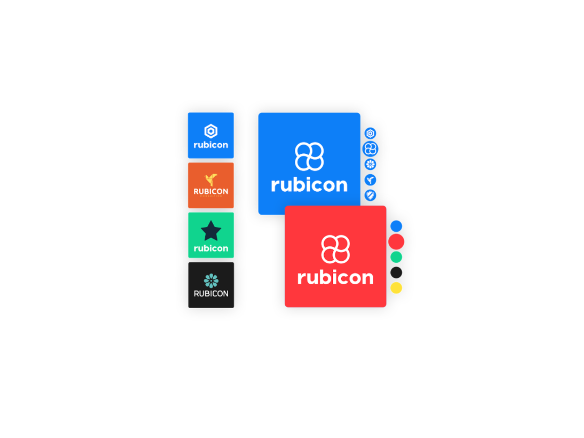 Avec Looka, les possibilités de personnalisation de logo sont nombreuses, bien plus que sur leur exemple... 🙃 © Looka