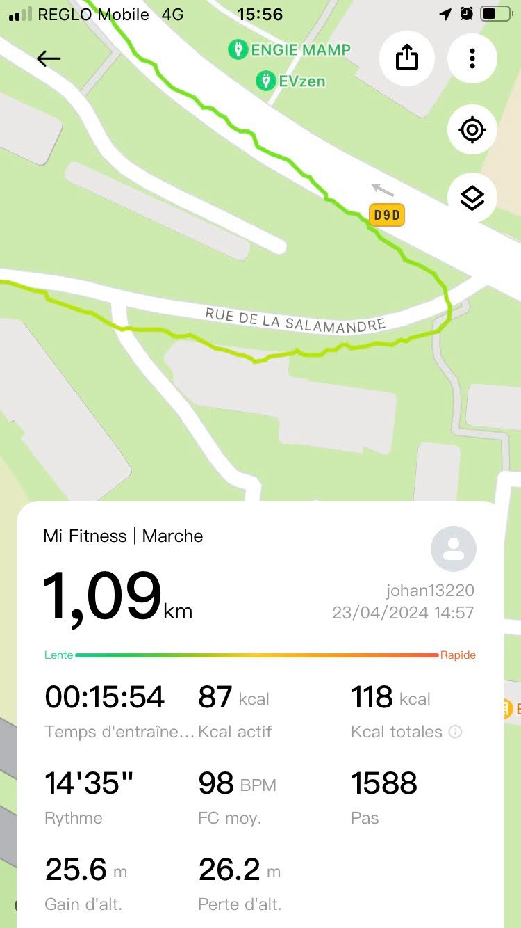 Mi Fitness - suivi GPS 2