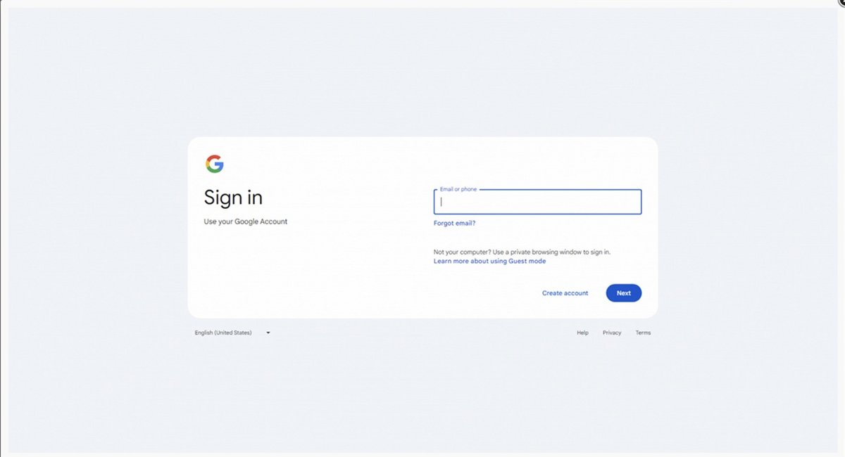 Si cette page de connexion Google en mode kiosque apparaît et bloque, c'est mauvais signe - Capture d'écran © OALABS / Mélina Loupia pour Clubic