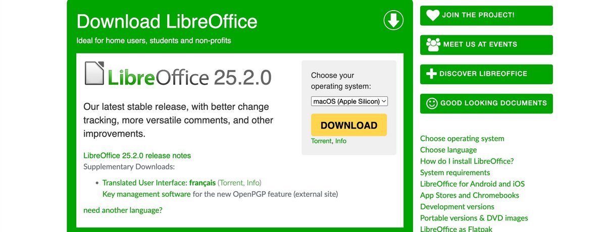 La version 25.2.0 de LibreOffice, disponible dès maintenant © The Document Foundation