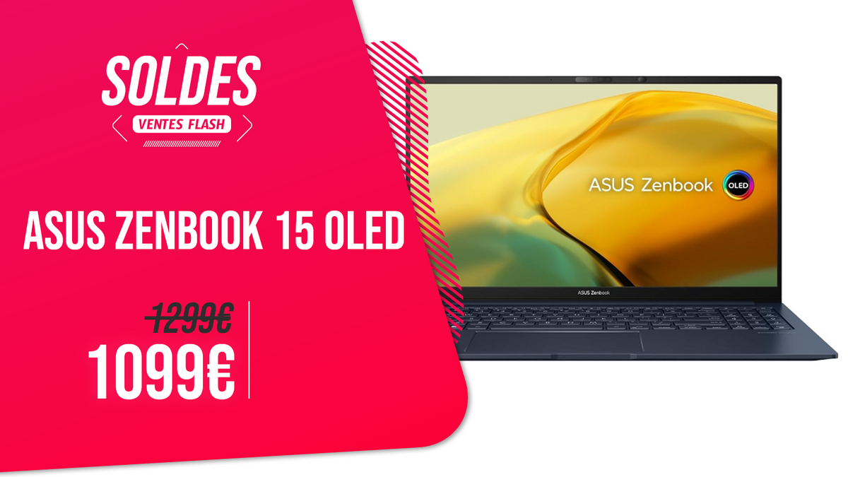 L'ASUS ZenBook 15 OLED, un PC portable ultrafin et léger, concurrent du MacBook Air