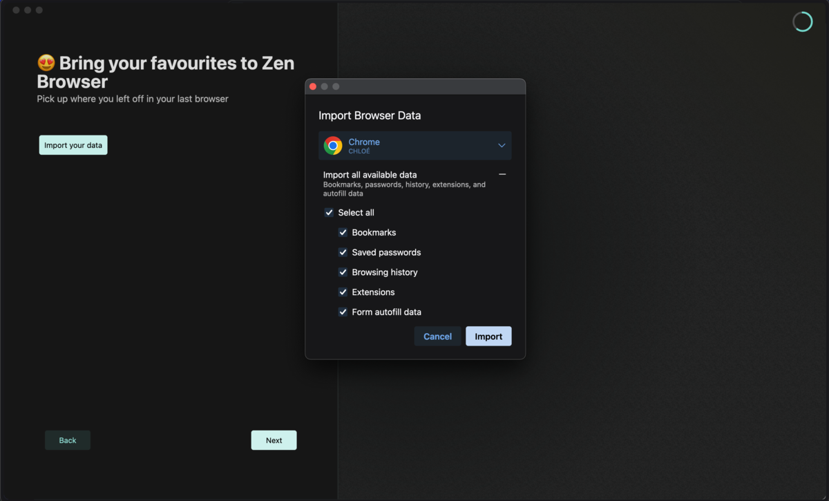 Importer ses données Chrome sur Zen ? Trop facile © Clubic