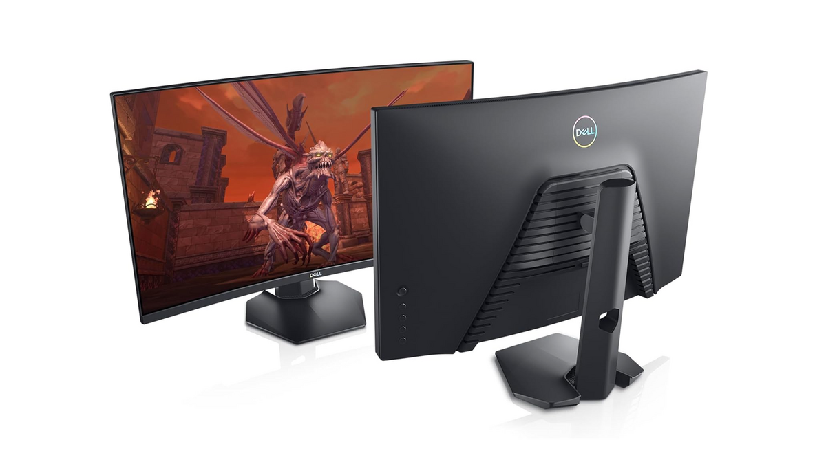 L'écran PC gaming Dell S2721HGFA est incurvé et propose un affichage 144 Hz en Full HD sur 27"