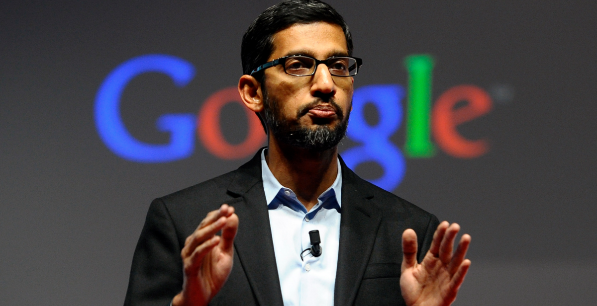  Sundar Pichai se frotte les mains © Google