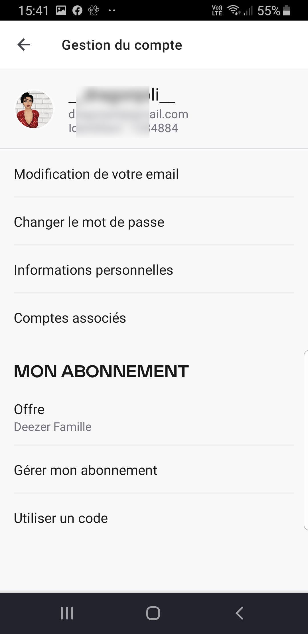 Gérer son compte Deezer