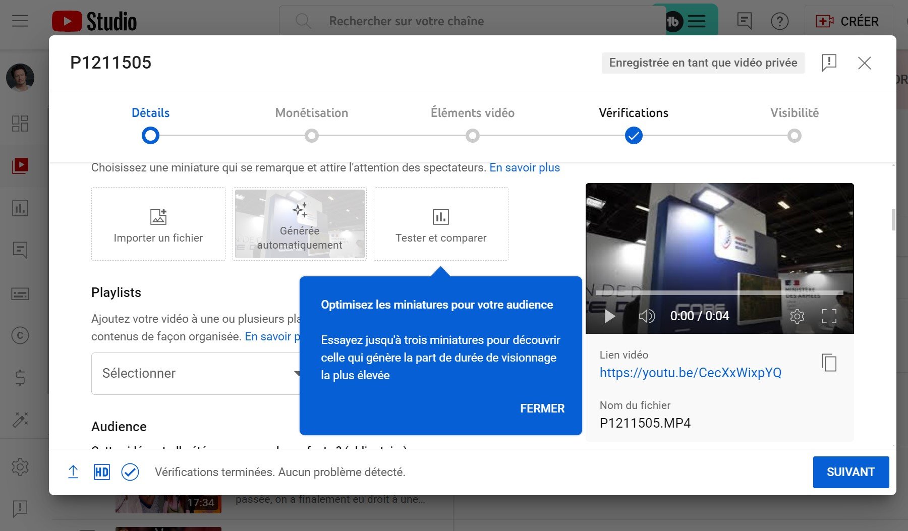 La fonctionnalité Tester et comparer sur une nouvelle vidéo YouTube © Alexandre Boero / Clubic