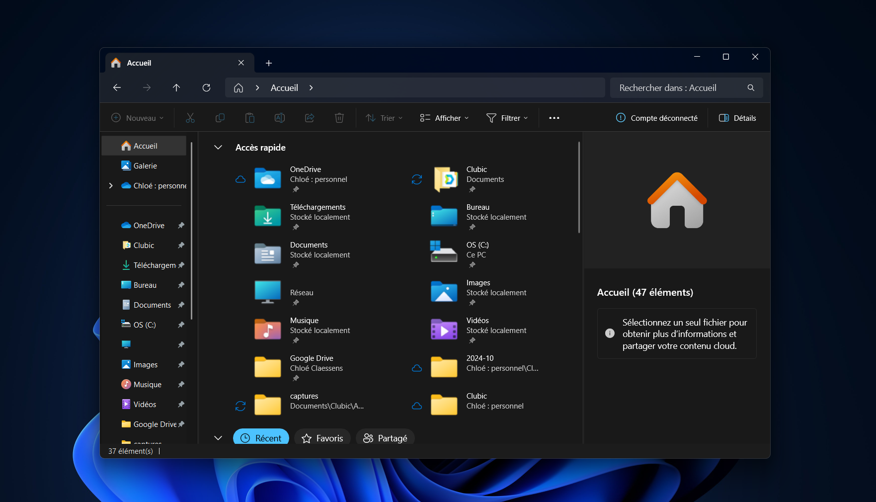 Windows 11 24H2 : Microsoft répare enfin l’Explorateur de fichiers. © Clubic