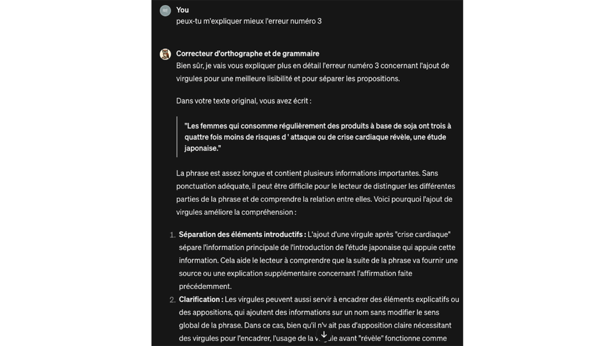 GPT Correcteur d’orthographe et de grammaire © Pascale Duc pour Clubic