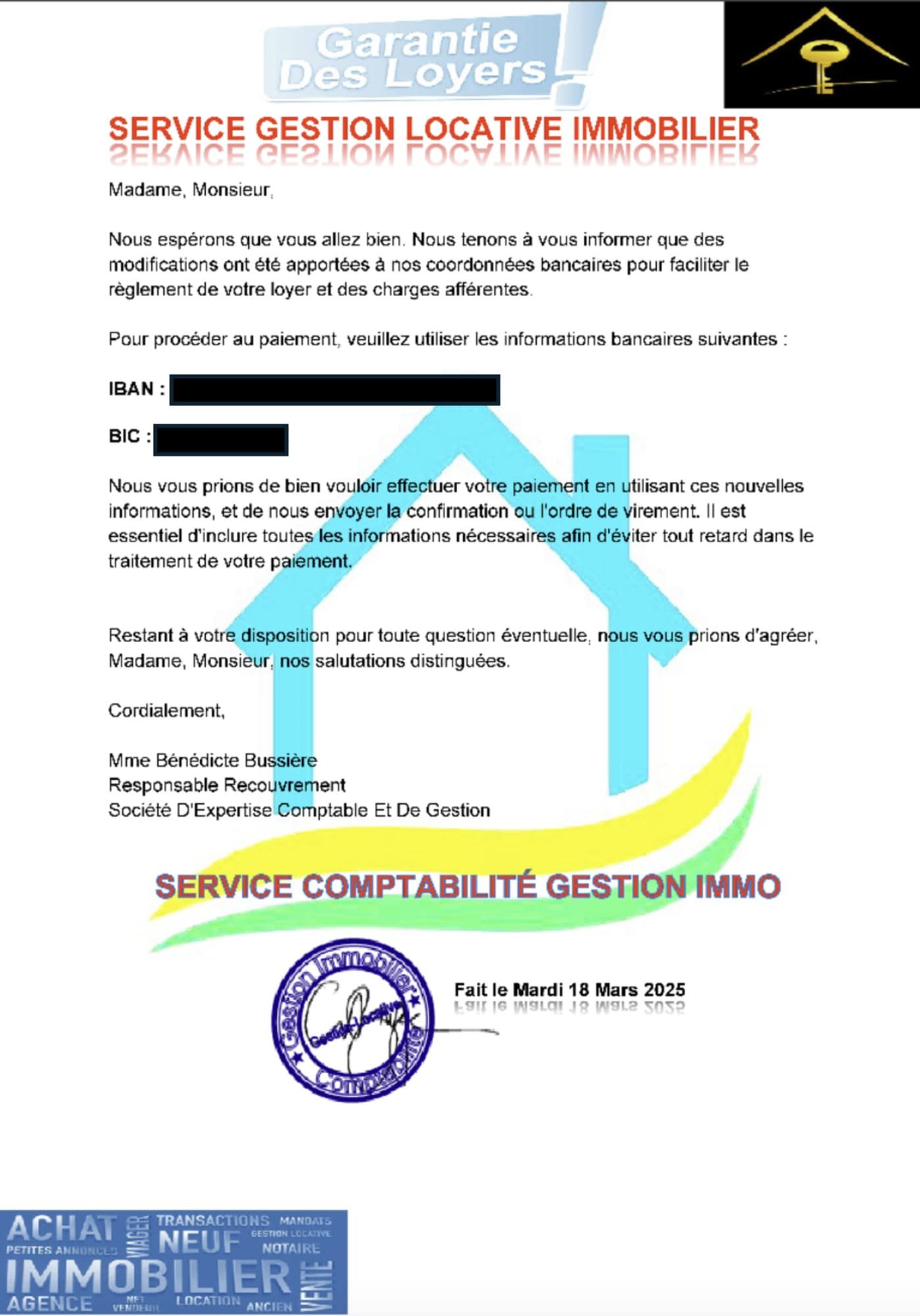 Exemple d'un PDF envoyé par les escrocs. © Proofpoint