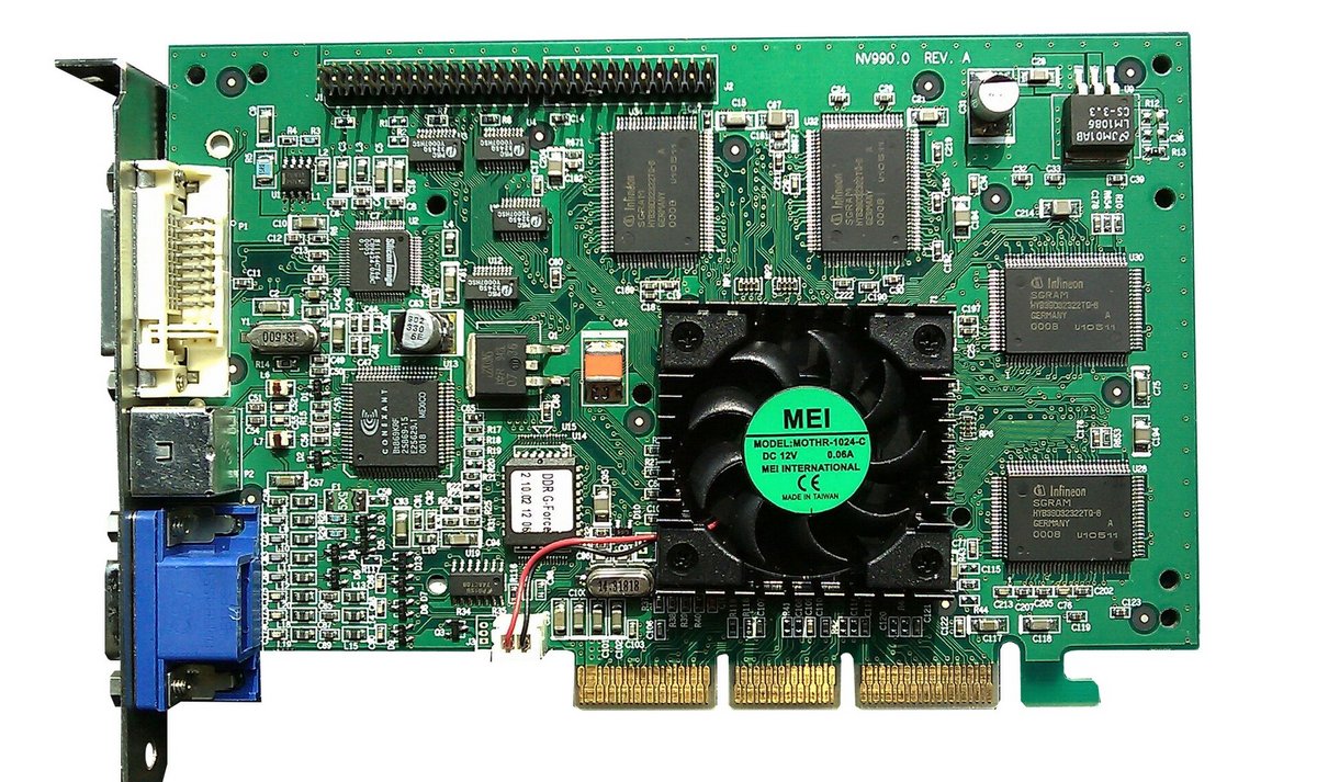 La GeForce 256 dans toute sa splendeur ! © Wikipedia