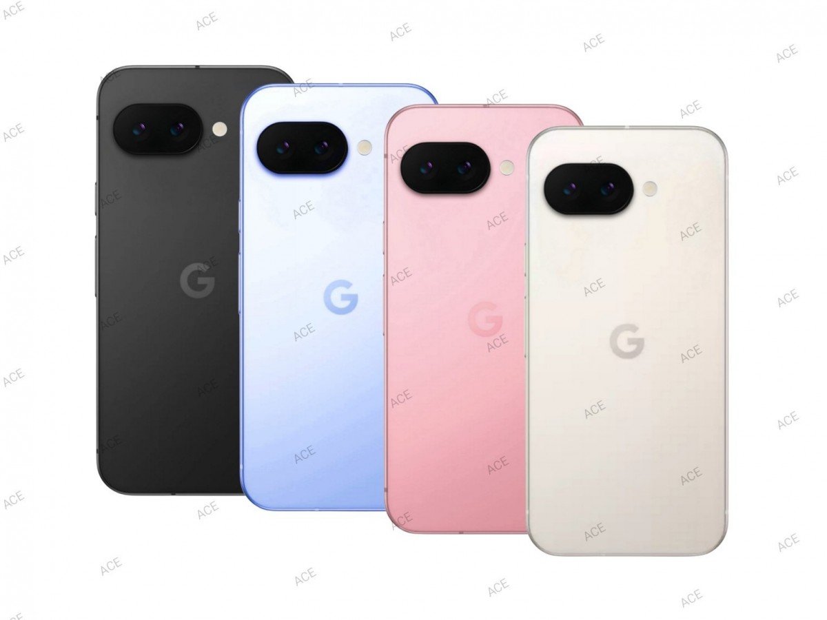 Les quatre coloris du Pixel 9a © ACE / GSMArena