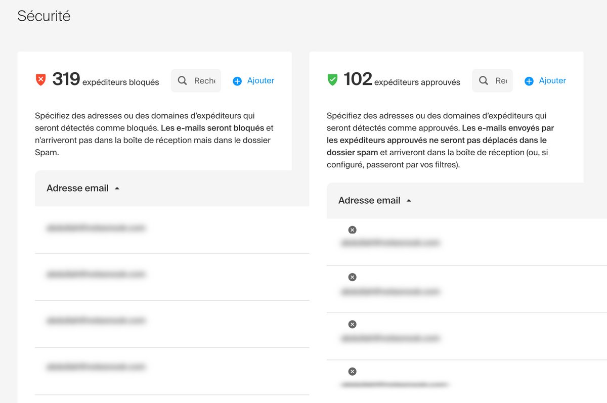 Infomaniak Mail - Filtres anti-spam et blocage de contacts