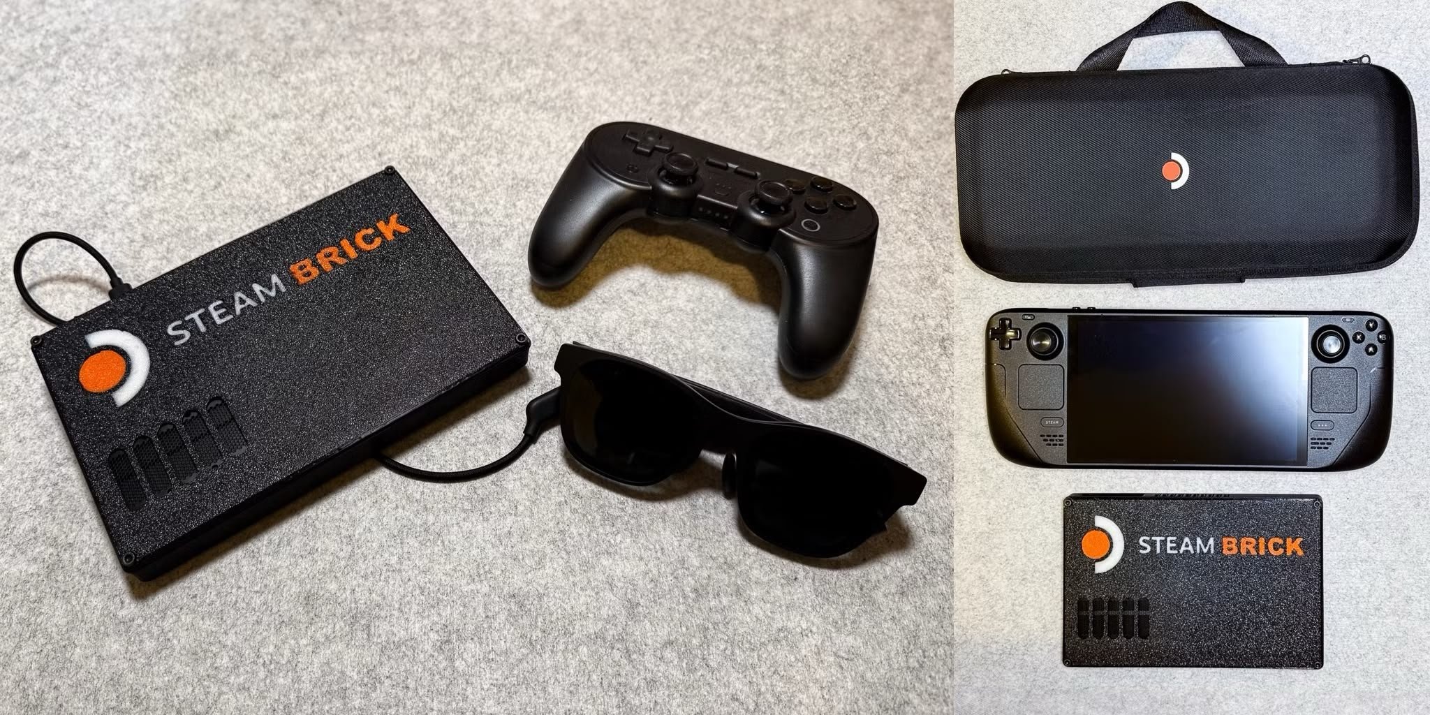 Le Steam Brick avec des lunettes XR et une manette sans fil : combo gagnant ? © crastinator-pro