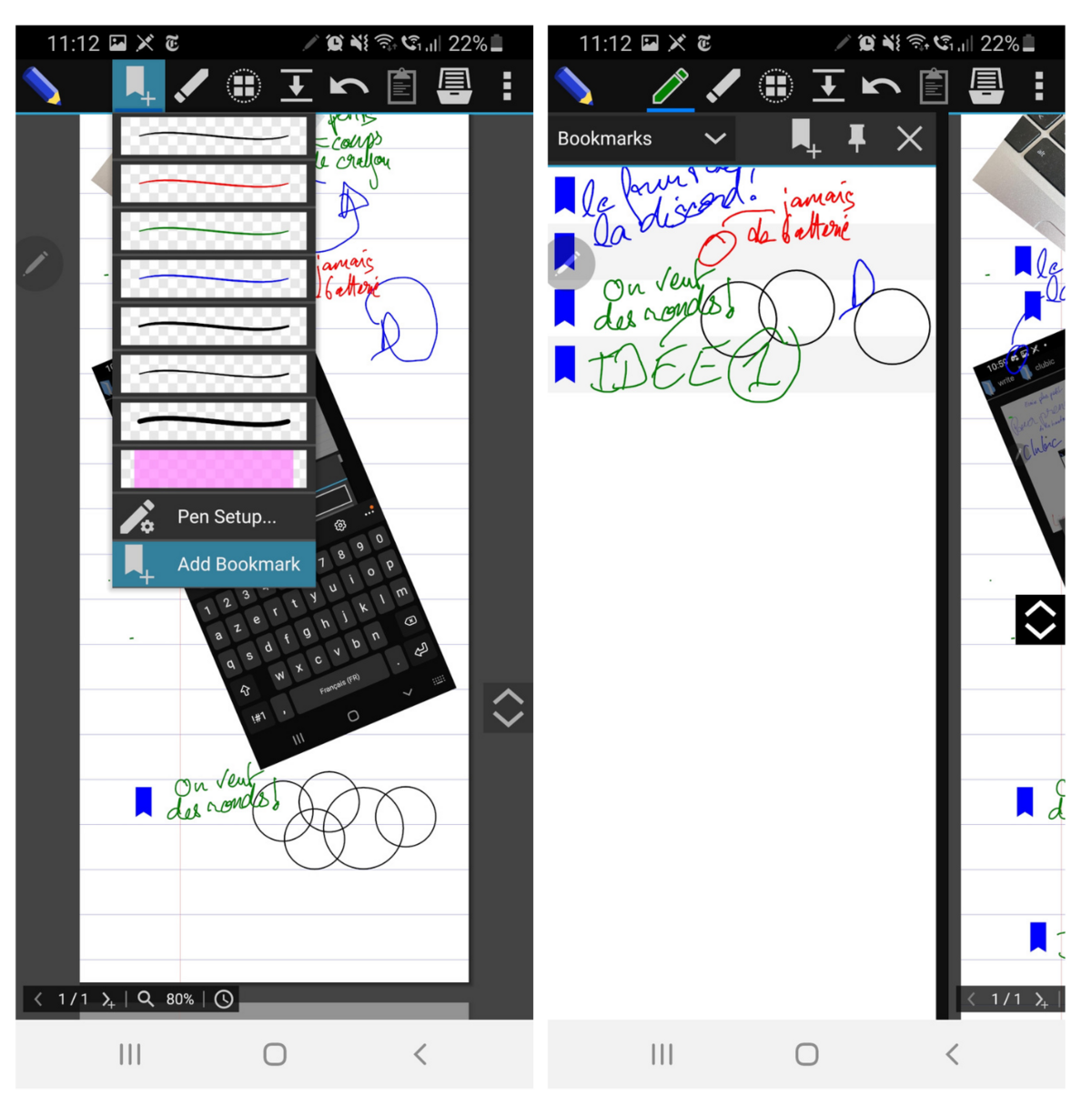 Capture d'écran du test de Write 3 sur Android (2)
