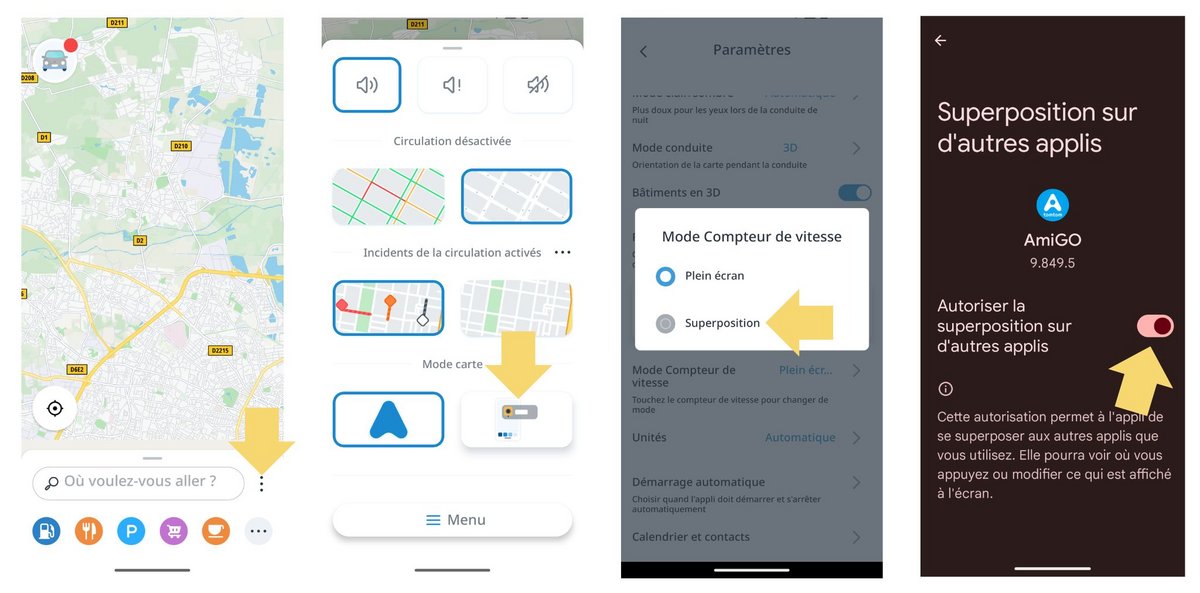 Activez le mode superposition dans TomTom Amigo © Mia Ogouchi pour Clubic