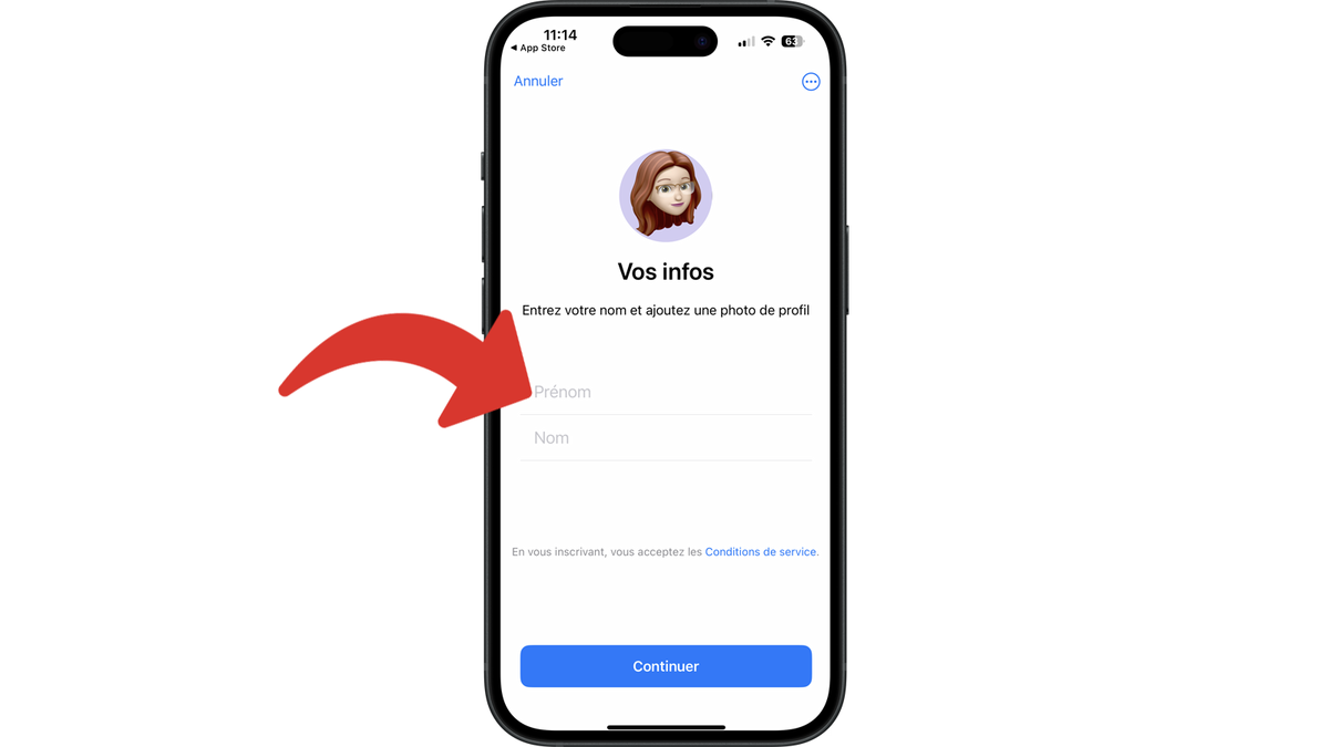 Continuer de créer le compte Telegram avec votre prénom et votre nom © Clubic