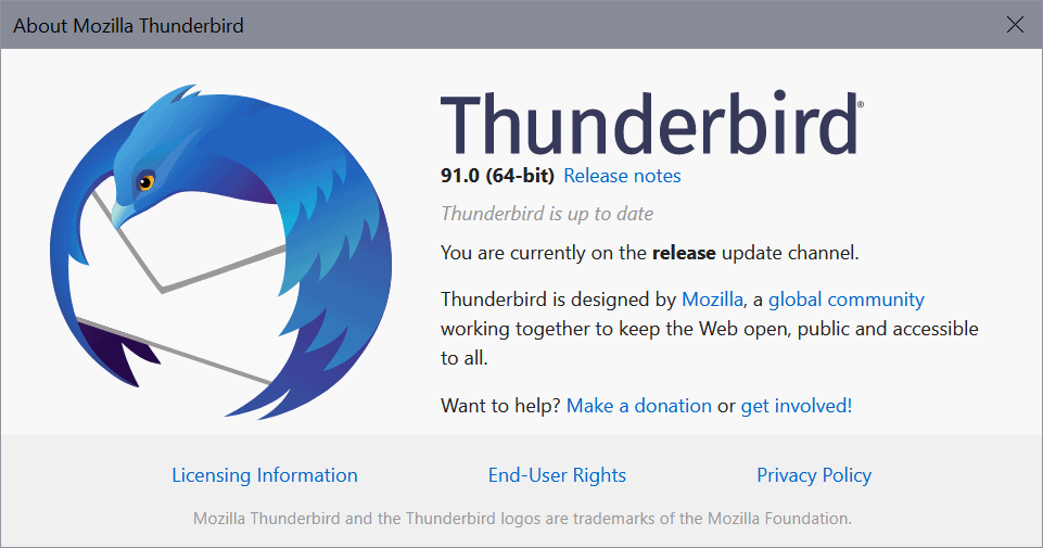 © Mozilla Thunderbird