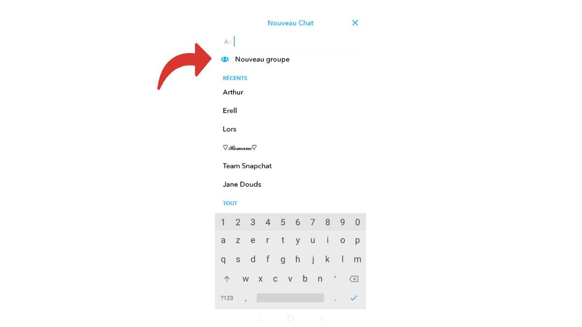 Tuto Snapchat groupe