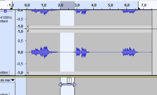Audacity Marqueur Comment faire un fondu