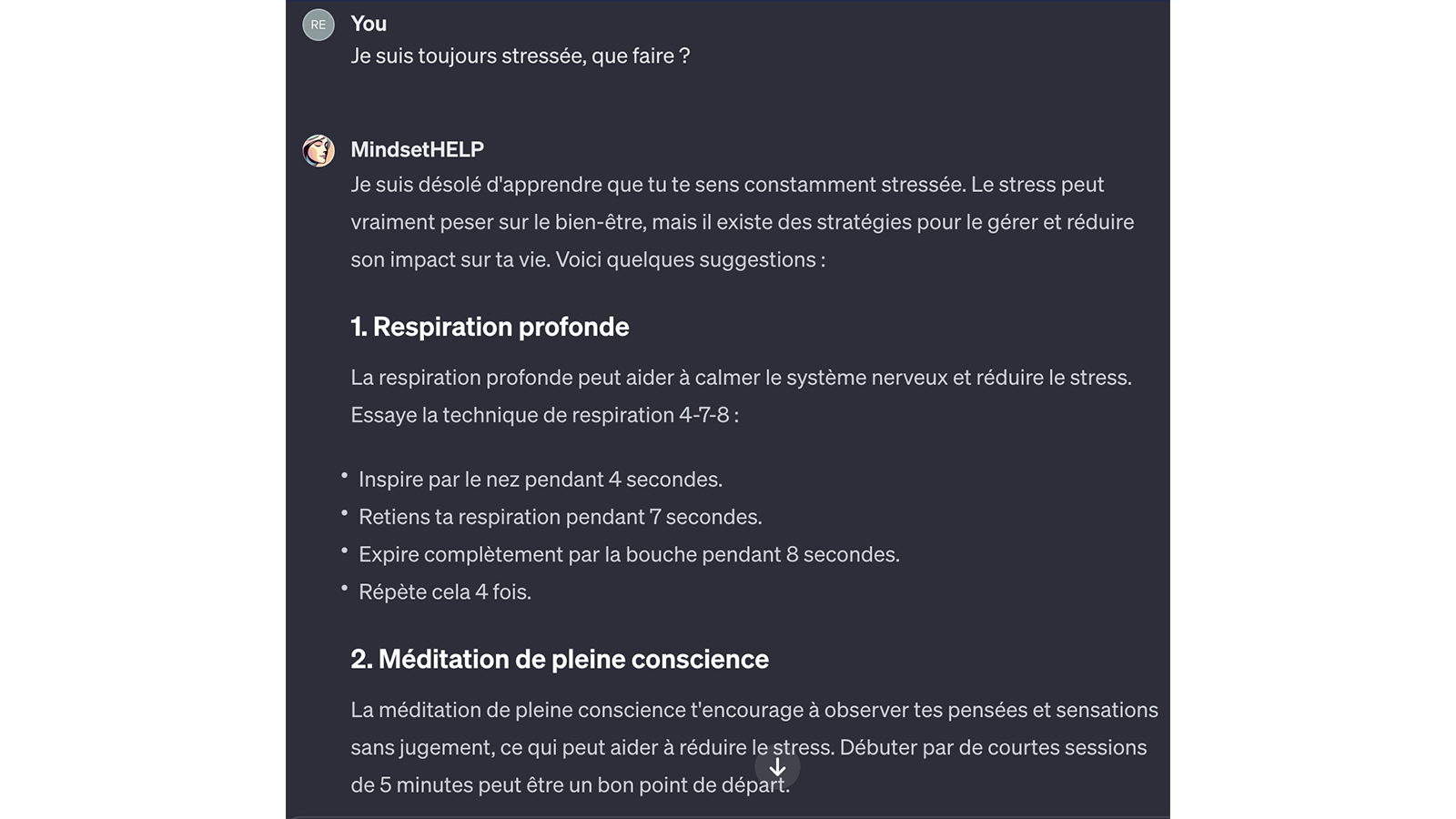 GPT MindsetHELP © Pascale Duc pour Clubic