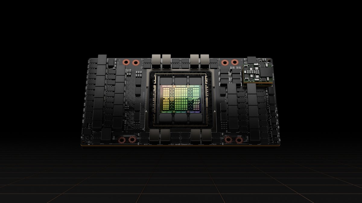 Une carte graphique pour serveurs NVIDIA Hopper équipée de mémoire HBM3, pour illustration // © Nvidia