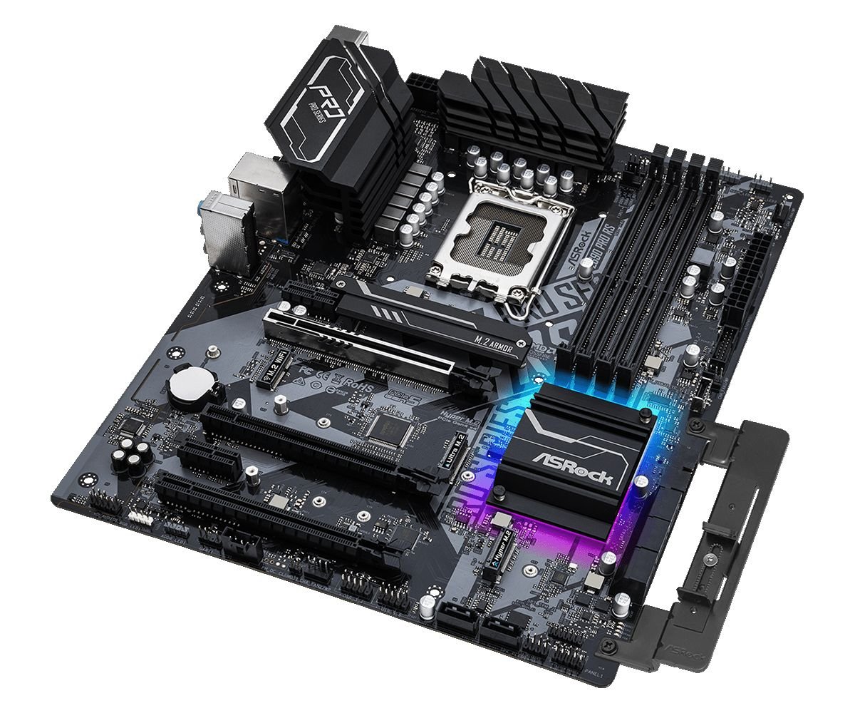 ASRock livre un accessoire pour maintenir la carte graphique : seule réelle fioriture du produit © ASRock