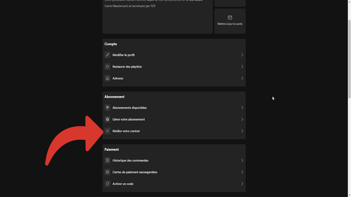 Résilier votre contrat Spotify © Benoit Baylé pour Clubic