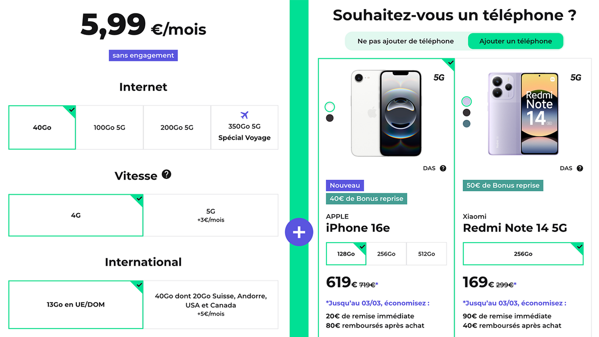 40 Go pour 5,99 €/mois et un iPhone 16 à prix réduit : RED sort l’offre parfaite © RED by SFR