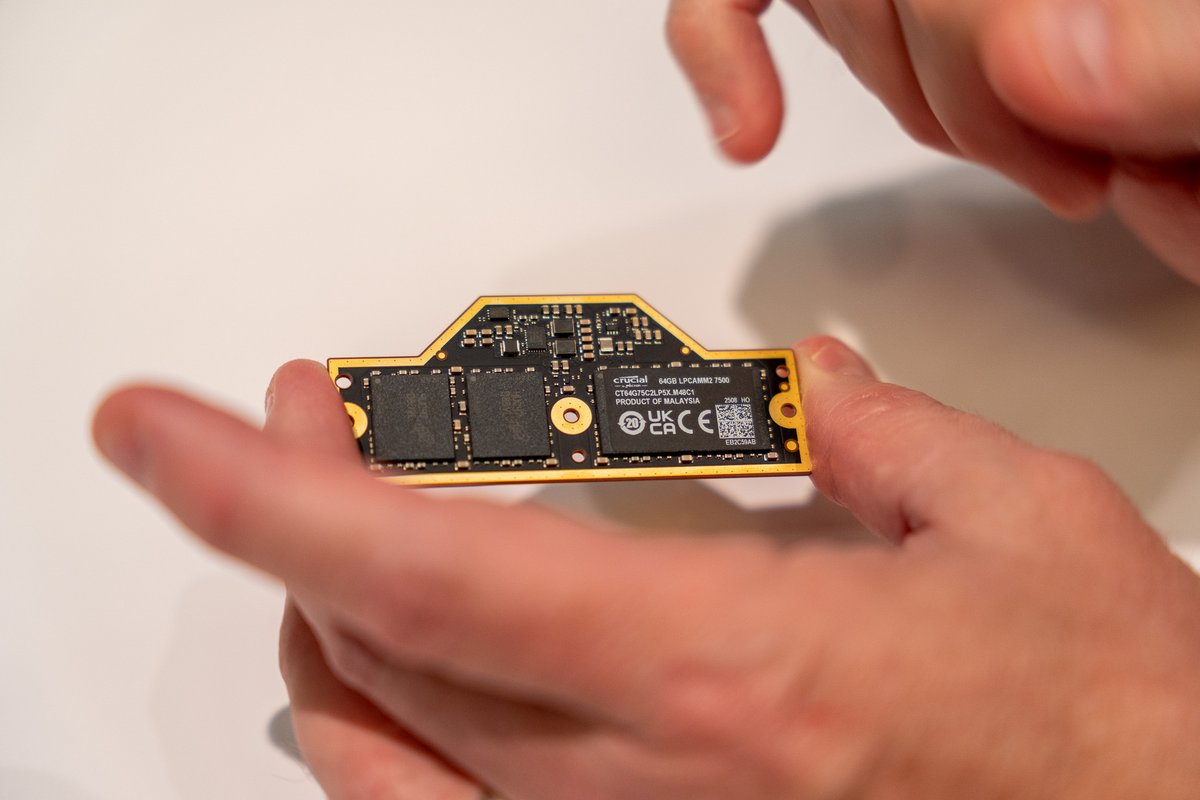 Les modules LPCAMM2 sont pris en charge par Panther Lake. ©Nathan Le Gohlisse pour Clubic