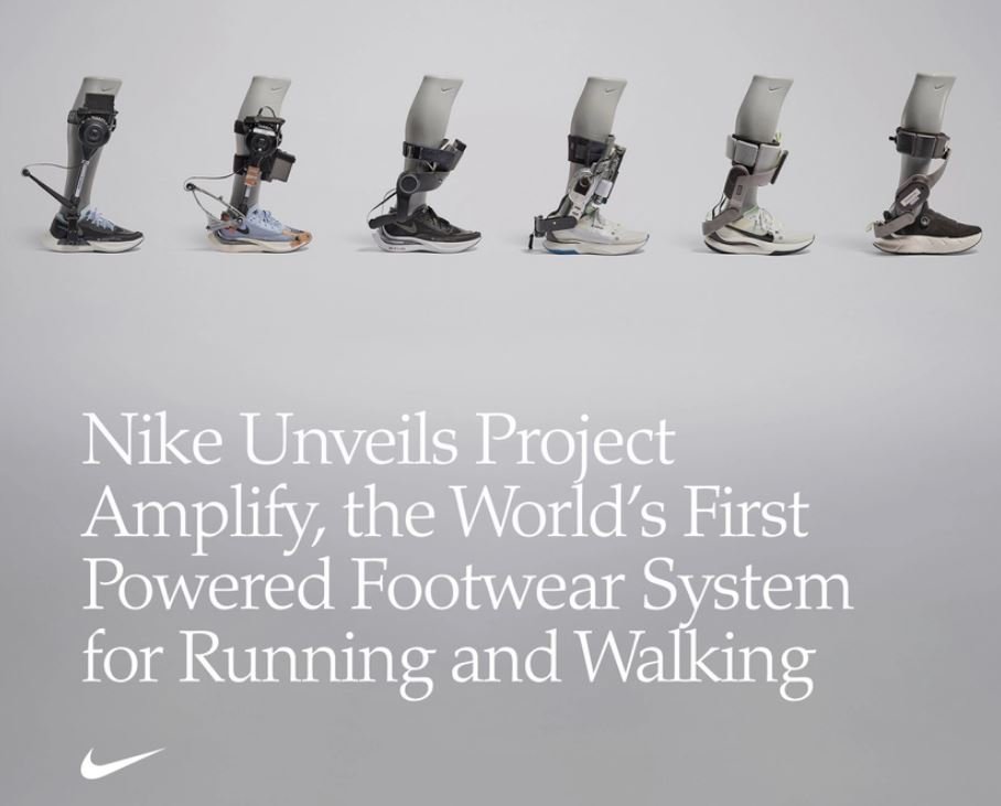 Comme le vélo électrique a transformé les balades à deux roues, Nike souhaite rendre la marche et la course plus accessibles. ©Nike