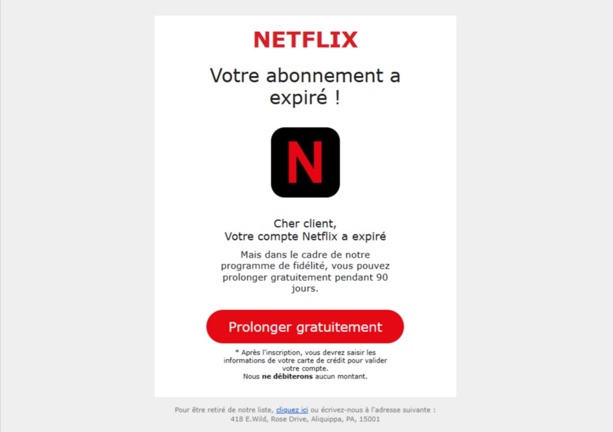 Cet e-mail n'est pas le plus crédible de l'année, mais il reste une menace © Alexandre Boero / Clubic