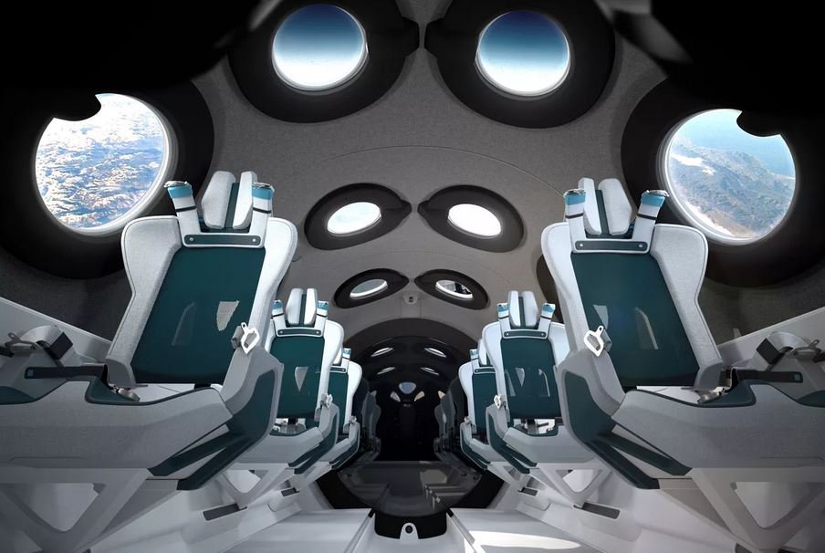 Le très bel intérieur de la cabine du VSS Unity n'aura pas été très exploité en 2020. Crédits Virgin Galactic