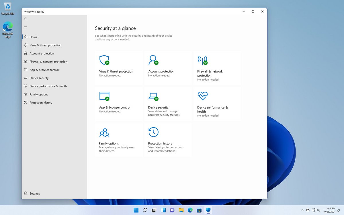 La version actuelle de Defender sur Windows 11 © Neowin