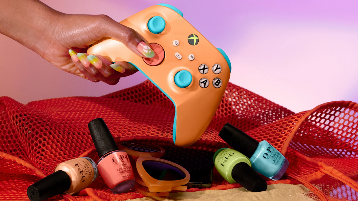 La manette Xbox Sunkissed Vibes en collaboration avec O.P.I.