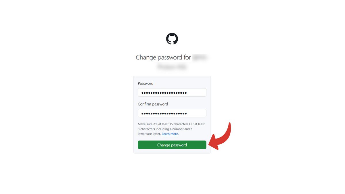 Changer son mot de passe GitHub © Pascale Duc pour Clubic