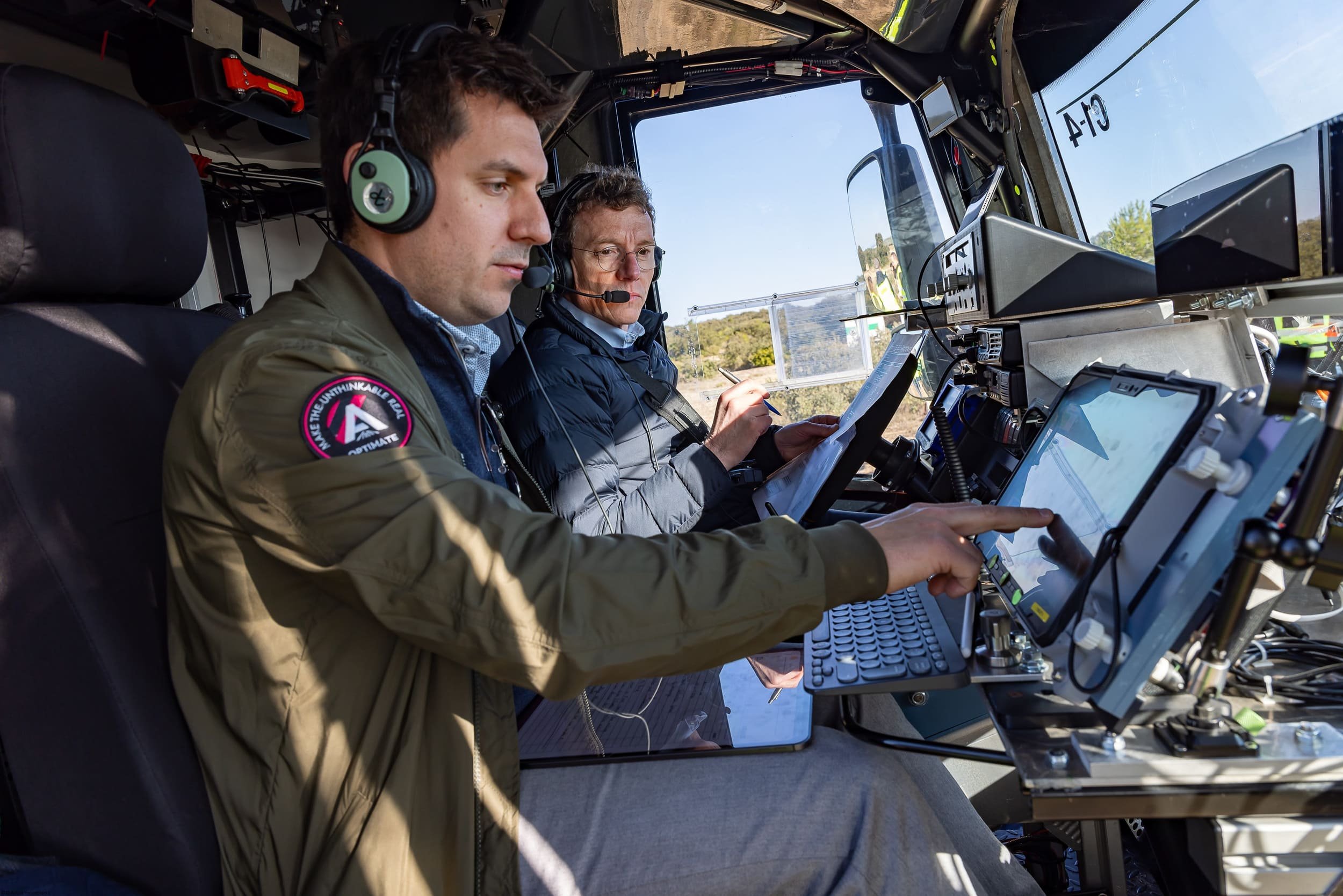 Airbus teste ici son système Forest Fire Fighting Global System (FFFGS). © Airbus Helicopters