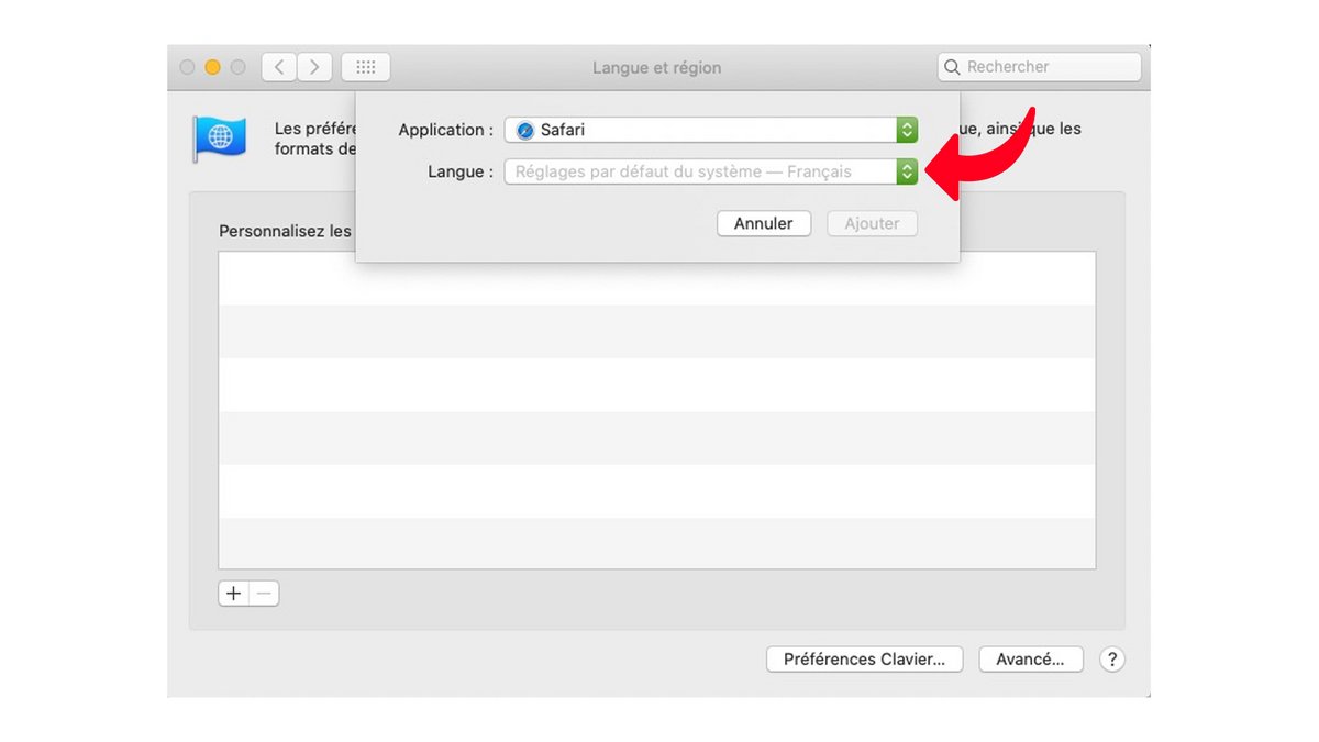 tuto safari changer langue