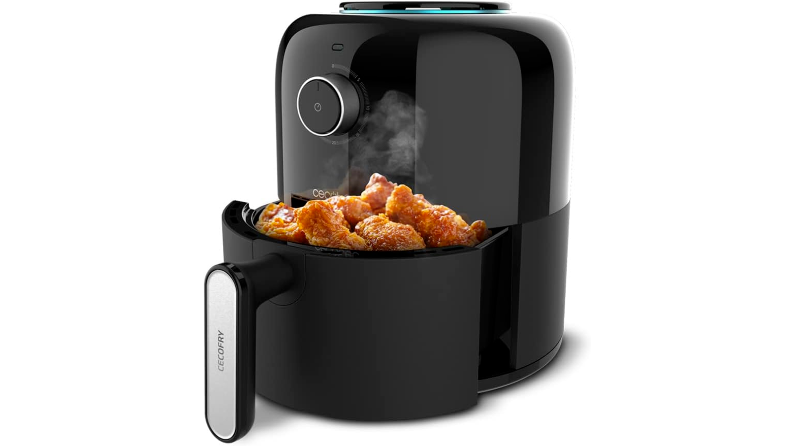 La friteuse à air chaud Cecotec Cecofry Pixel 2500 et sa cuve compacte de 2,5 litres