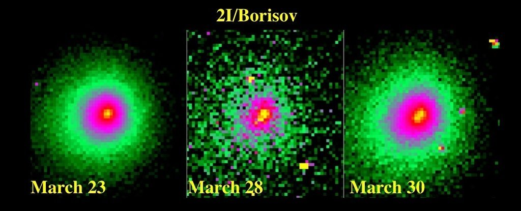 Borisov, étudiée l'année dernière. Crédits NASA/ESA/D. Jewitt