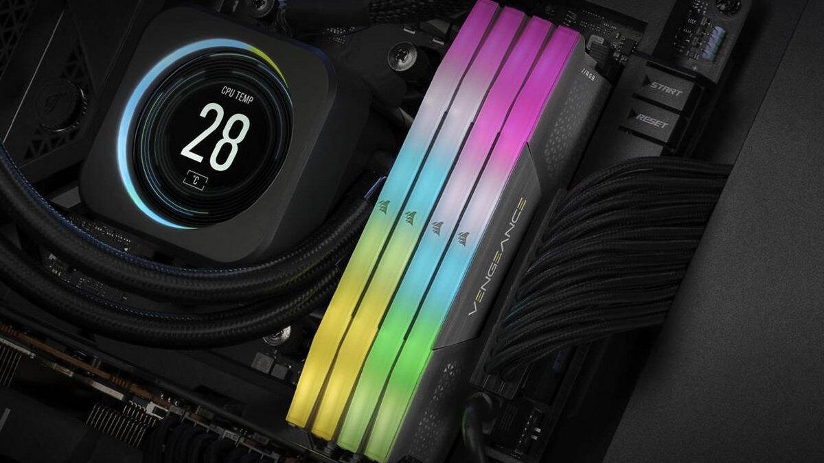 La Corsair Vengance RGB DDR5-6000 CL30 est un des premiers kits EXPO disponibles © Corsair