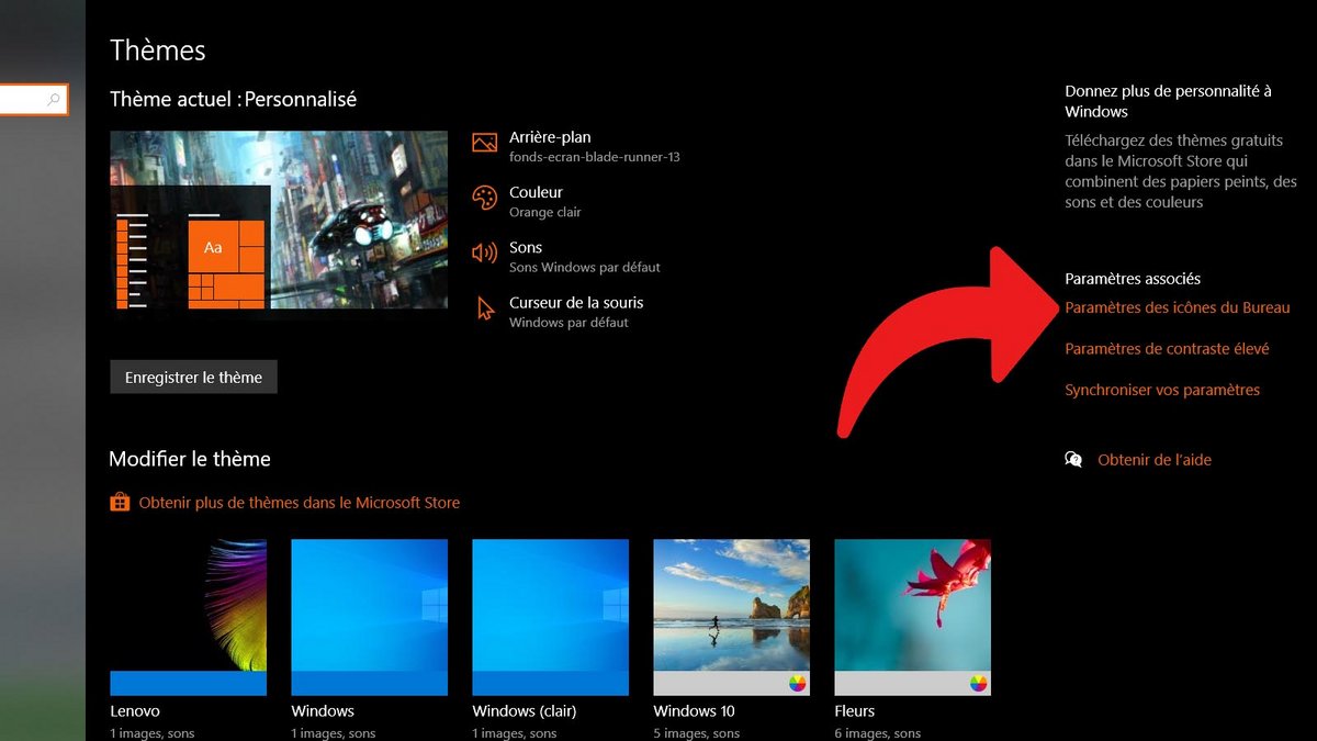 Windows 10 afficher documents