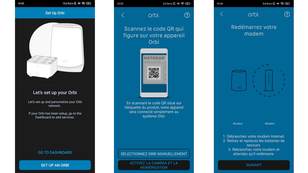 L'app accompagne l'utilisateur, qui ne peut pas se perdre dans la procédure © Alexandre Schmid pour Clubic