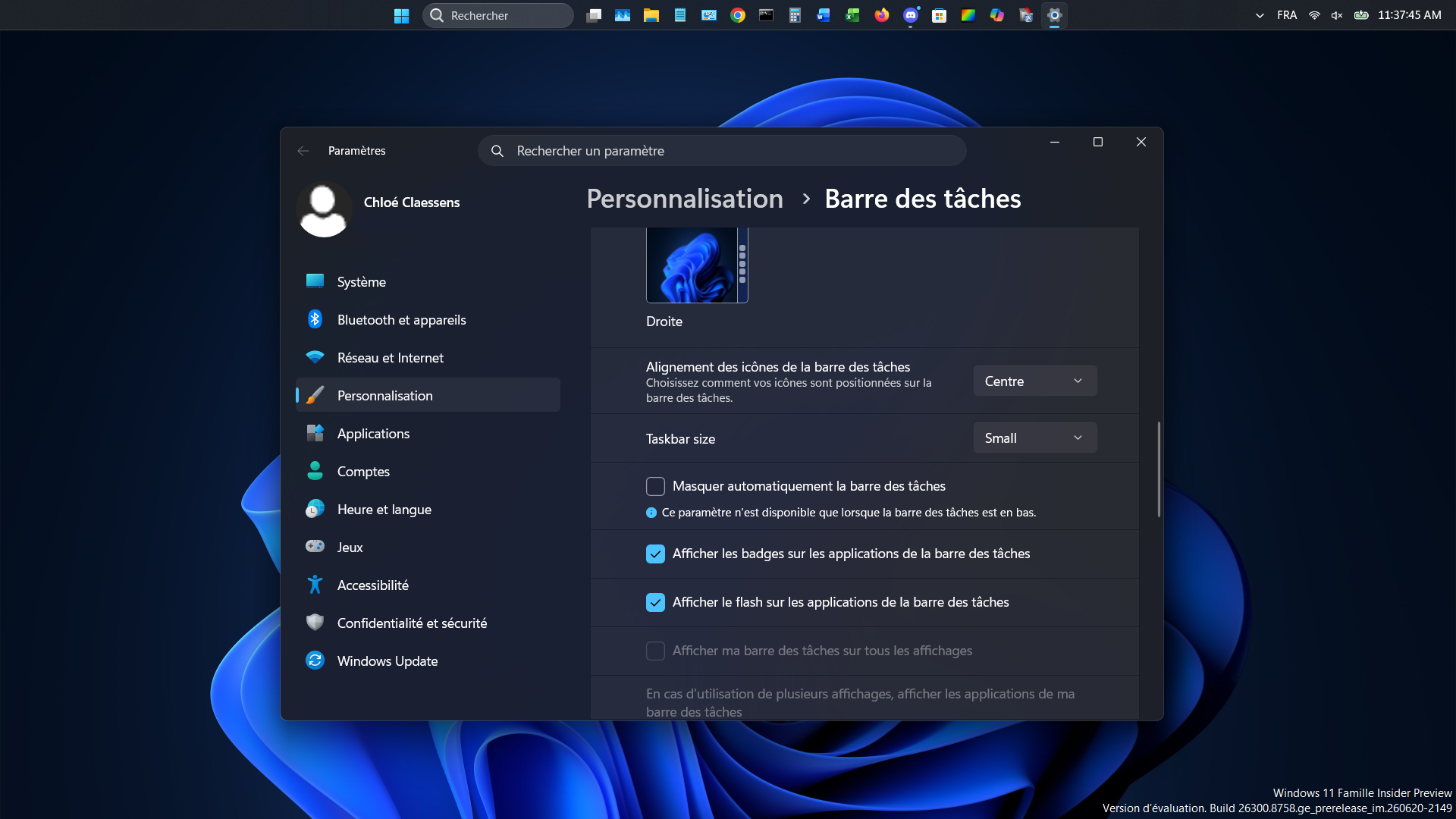 Microsoft déploie enfin la barre des tâches Windows 11 que tout le monde attendait. © Clubic