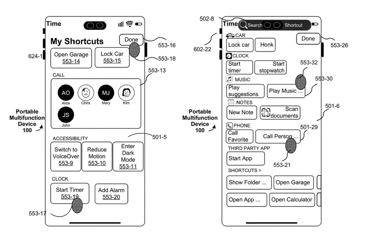 Des schémas issus du brevet déposé par Apple © United States Patent and Trademark Office / Apple