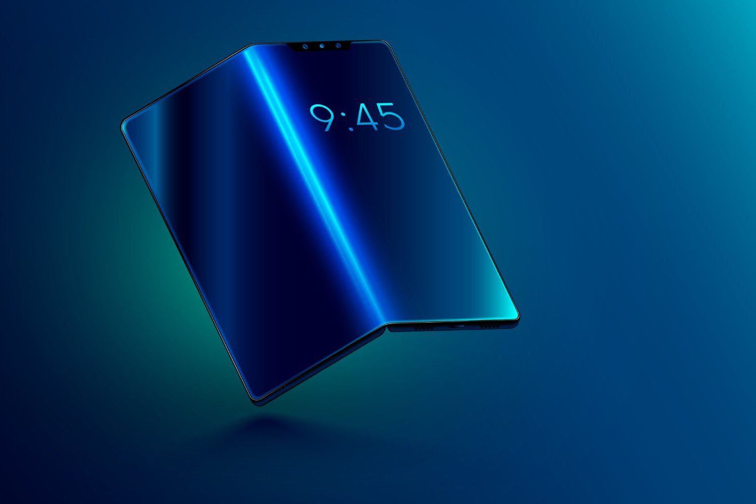 Un concept de smartphone pliant. ©Andrey Suslov / Shutterstock